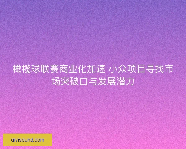 橄榄球联赛商业化加速 小众项目寻找市场突破口与发展潜力